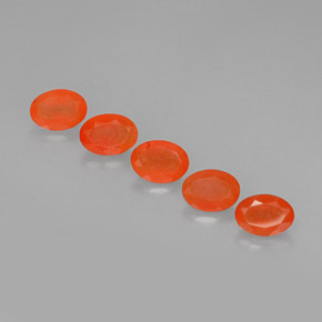 Gemas de cornalina naranja natural de  ct, transparente, transparente / translúcido