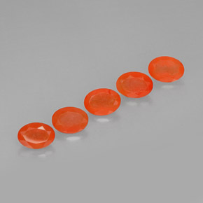 Gemas de cornalina naranja natural de  ct, transparente, transparente / translúcido