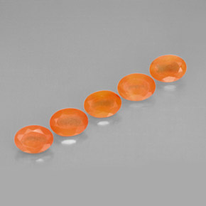 Gemas de cornalina naranja natural de  ct, transparente, transparente / translúcido