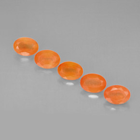 Gemas de cornalina naranja natural de  ct, transparente, transparente / translúcido