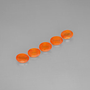 Gemas de cornalina naranja natural de  ct, transparente, transparente / translúcido