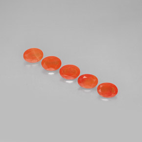 Gemas de cornalina naranja natural de  ct, transparente, transparente / translúcido