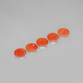 Gemas de cornalina naranja natural de  ct, transparente, transparente / translúcido