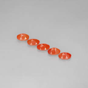 Gemas de cornalina naranja natural de  ct, transparente, transparente / translúcido