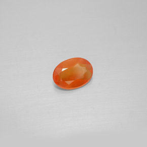 Cornalina Naranja natural de 0.45 ct, Transparente, Transparente / Translúcido