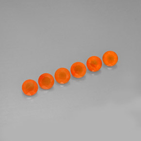 Gemas de cornalina naranja natural de  ct, transparente, transparente / translúcido