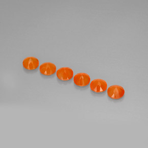 Gemas de cornalina naranja natural de  ct, transparente, transparente / translúcido