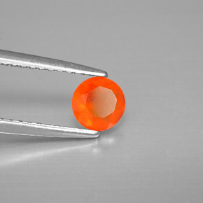 Cornalina Naranja rojizo natural de 0.38 ct, Transparente, Transparente / Translúcido