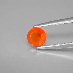 Cornalina Naranja rojizo natural de 0.38 ct, Transparente, Transparente / Translúcido