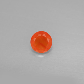 Cornalina Naranja rojizo natural de 0.48 ct, Transparente, Transparente / Translúcido