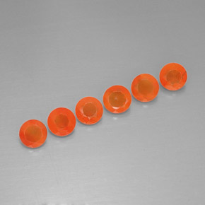 Gemas de cornalina naranja natural de  ct, transparente, transparente / translúcido