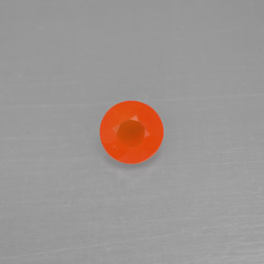Cornalina Naranja natural de 0.38 ct, Transparente, Transparente / Translúcido