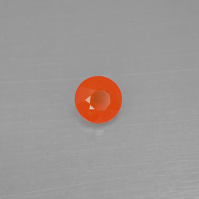 Cornalina Naranja natural de 0.38 ct, Transparente, Transparente / Translúcido