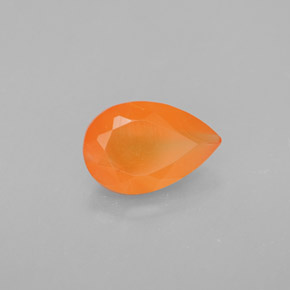 Cornalina Naranja natural de 1.29 ct, Transparente, Transparente / Translúcido