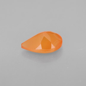 Cornalina Naranja natural de 1.29 ct, Transparente, Transparente / Translúcido