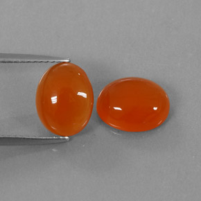 Gemas de Cornalina Naranja natural de  ct, Transparente, Transparente / Translúcido