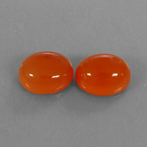 Gemas de cornalina naranja natural de  ct, transparente, transparente / translúcido