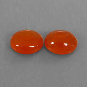 Gemas de cornalina naranja natural de  ct, transparente, transparente / translúcido