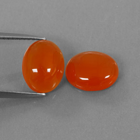 Gemas de cornalina naranja natural de  ct, transparente, transparente / translúcido