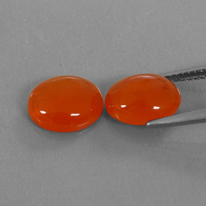 Gemas de cornalina naranja natural de  ct, transparente, transparente / translúcido