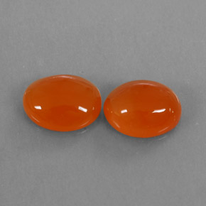 Gemas de cornalina naranja natural de  ct, transparente, transparente / translúcido
