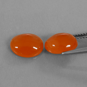 Gemas de cornalina naranja natural de  ct, transparente, transparente / translúcido