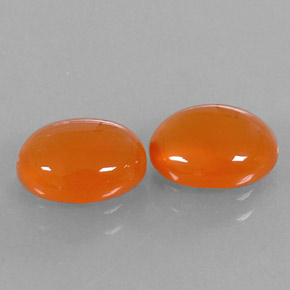 Gemas de cornalina naranja natural de  ct, transparente, transparente / translúcido
