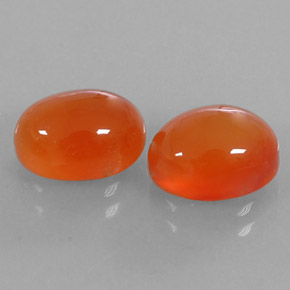 Gemas de cornalina naranja natural de  ct, transparente, transparente / translúcido