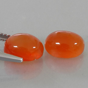Gemas de cornalina naranja natural de  ct, transparente, transparente / translúcido