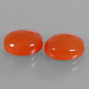 Gemas de cornalina naranja natural de  ct, transparente, transparente / translúcido