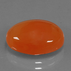 Cornalina Naranja natural de 5.86 ct, Transparente, Transparente / Translúcido