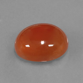 Cornalina naranja natural de 4,54 ct, transparente, transparente / translúcido
