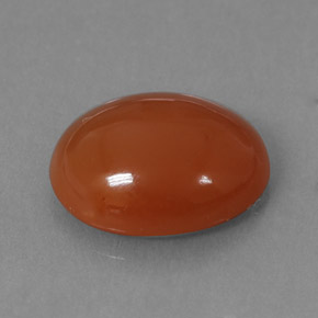 Cornalina naranja natural de 4,06 ct, corte óvalo, translúcido