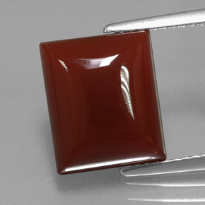 Cornalina naranja natural de 5,78 ct, baguette, translúcido