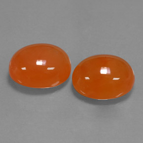 Gemas de cornalina naranja natural de  ct, transparente, transparente / translúcido