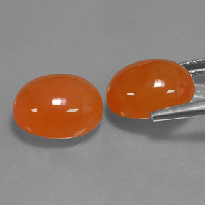 Gemas de cornalina naranja natural de  ct, transparente, transparente / translúcido