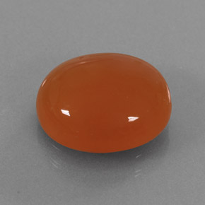 Cornalina naranja natural de 3,65 ct, transparente, transparente / translúcido