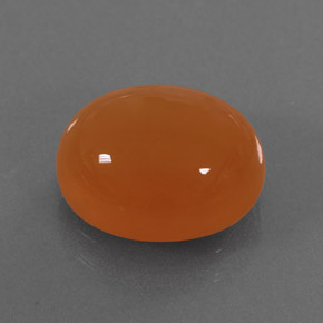 Cornalina naranja natural de 3,91 ct, transparente, transparente / translúcido