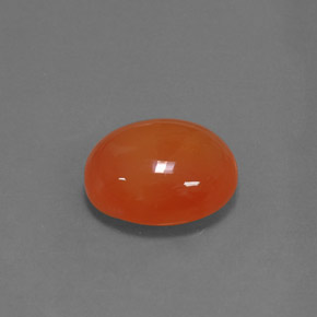 Cornalina naranja natural de 4,50 ct, corte óvalo, translúcido