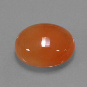 Cornalina naranja natural de 4,22 ct, corte óvalo, translúcido