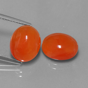 Gemas de cornalina naranja natural de  ct, transparente, transparente / translúcido