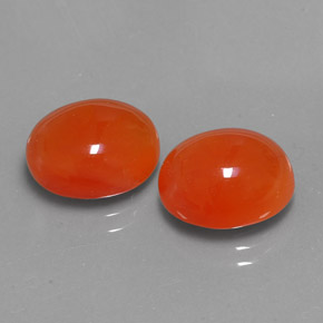 Gemas de cornalina naranja natural de  ct, transparente, transparente / translúcido