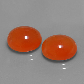 Gemas de cornalina naranja natural de  ct, transparente, transparente / translúcido