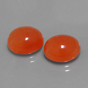 Gemas de cornalina naranja natural de  ct, transparente, transparente / translúcido