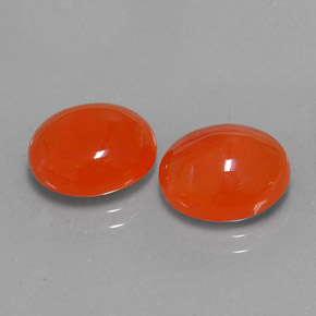 Gemas de cornalina naranja natural de  ct, transparente, transparente / translúcido