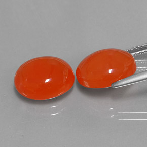 Gemas de cornalina naranja natural de  ct, transparente, transparente / translúcido