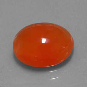 Cornalina naranja natural de 3,29 ct, transparente, transparente / translúcido
