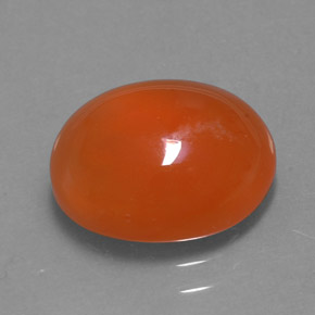 Cornalina naranja natural de 3,51 ct, transparente, transparente / translúcido