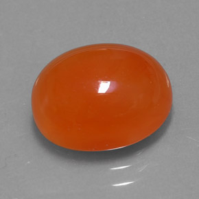 Cornalina Naranja natural de 4.11 ct, Transparente, Transparente / Translúcido