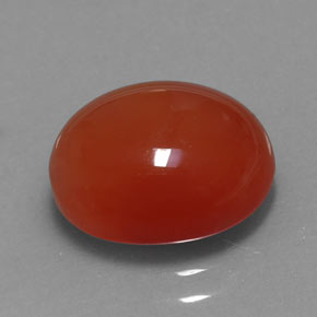 Cornalina naranja natural de 3,67 ct, transparente, transparente / translúcido